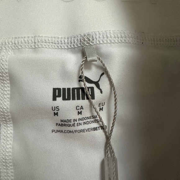 NWT PUMA WOMENS PWR SHAPE JUNGLE GOLF SKIRT SIZE M WHITE - BLACK (171) - Picture 2 of 12